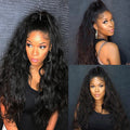 Body Wave or Water Wave Half Wig High Density Affordable 100% Human Hair Wig