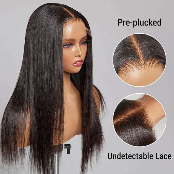 Ion Perm Straight Undetectable Glueless 5x5 Closure Lace Wig | Real HD Lace