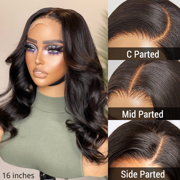 VIP Price | Gorgeous Natural Black Loose Wave 5x5 Closure Lace Glueless Short Wig 100% Human Hair | Large & Small Cap Size