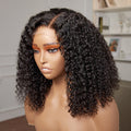 Special Deal | Full Kinky Curly 5x5 Closure HD Lace Glueless Side Part Neck Length Wig 100% Human Hair