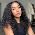 Points Rewards |  Gorgeous Deep Wave Full Hair Glueless 13x4 Frontal Undetectable HD Lace Long Wig 100% Human Hair