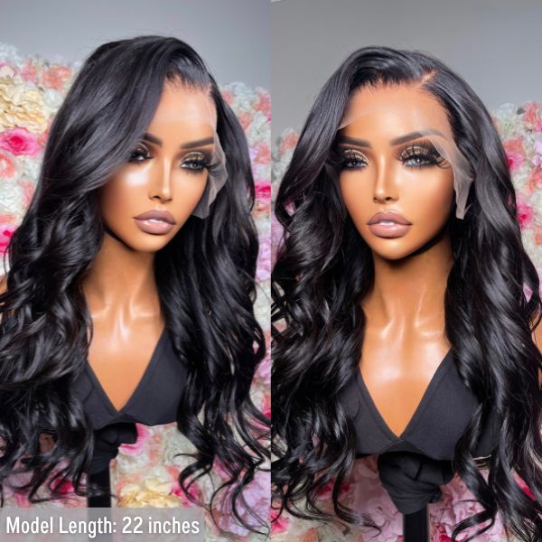 Crazy Wednesday | Pre-plucked 180% Density Glueless 13x4 Frontal Lace Long Wig 100% Human Hair