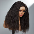 Dreadlock Style 5x5 Closure Lace Glueless Wig Side Part Long Wig 100% Human Hair