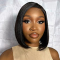 HD Lace Bob Wig Glueless Invisible Lace Wig Side Part Wig For Summer