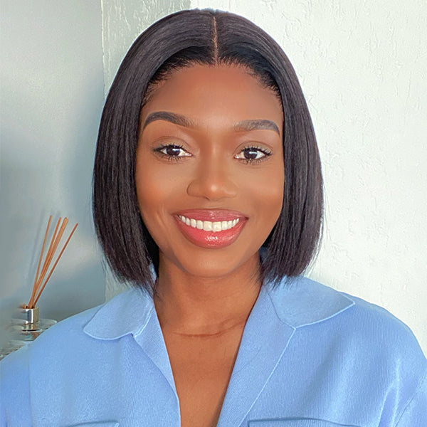 Glueless 5x5 Closure Lace Bob Wig 100% Human Hair