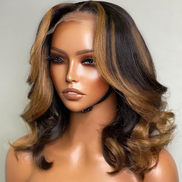 Newbie Only | Blonde Mix Black Loose Wave Glueless 5x5 Closure HD Lace Wig | Large & Small Cap Size