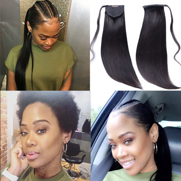 Virgin Human Hair Sleek Ponytail Easy to Wear | Upgraded 2.0